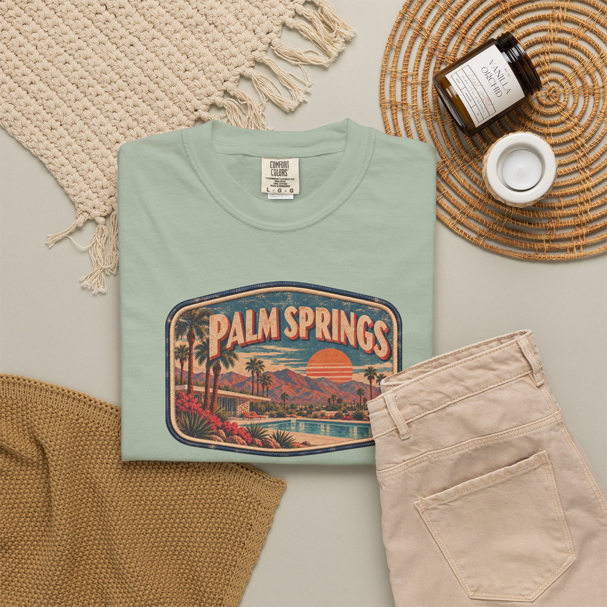 Palm Springs - Unisex Garment-Dyed T-shirt