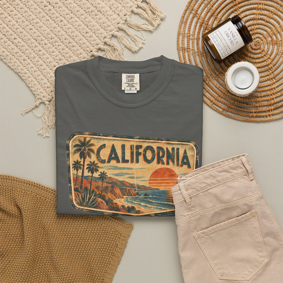 California - Unisex Garment-Dyed T-shirt