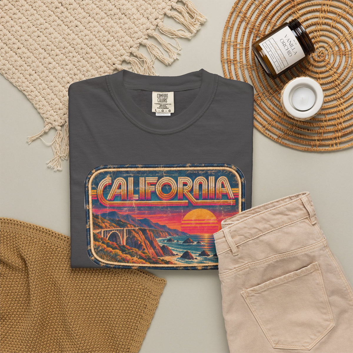 California - Unisex Garment-Dyed T-shirt