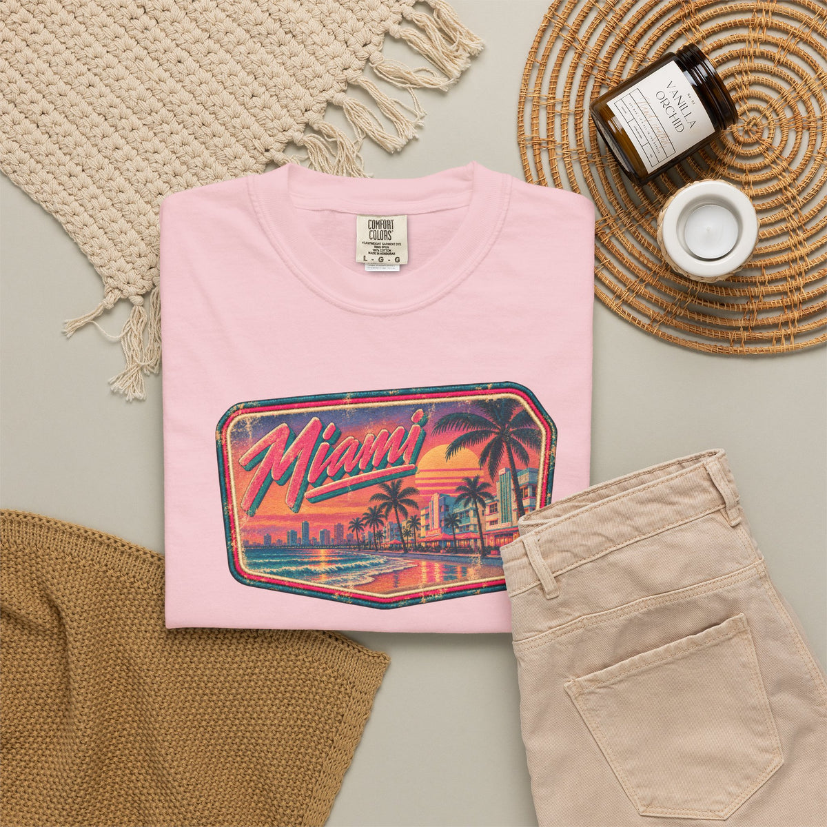 Miami - Unisex Garment-Dyed T-shirt