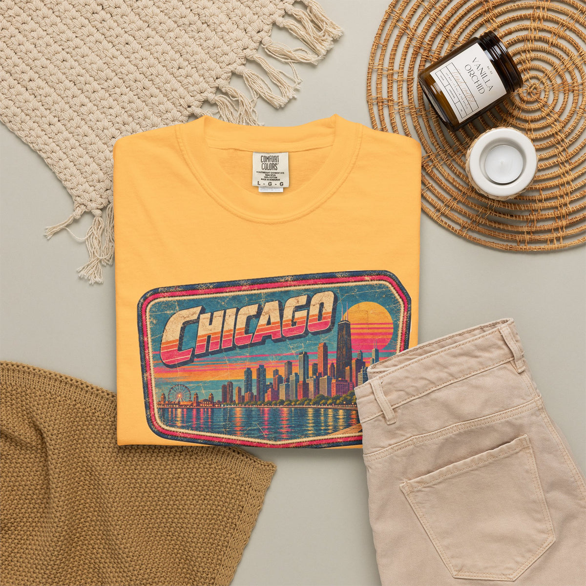Chicago - Unisex Garment-Dyed T-shirt