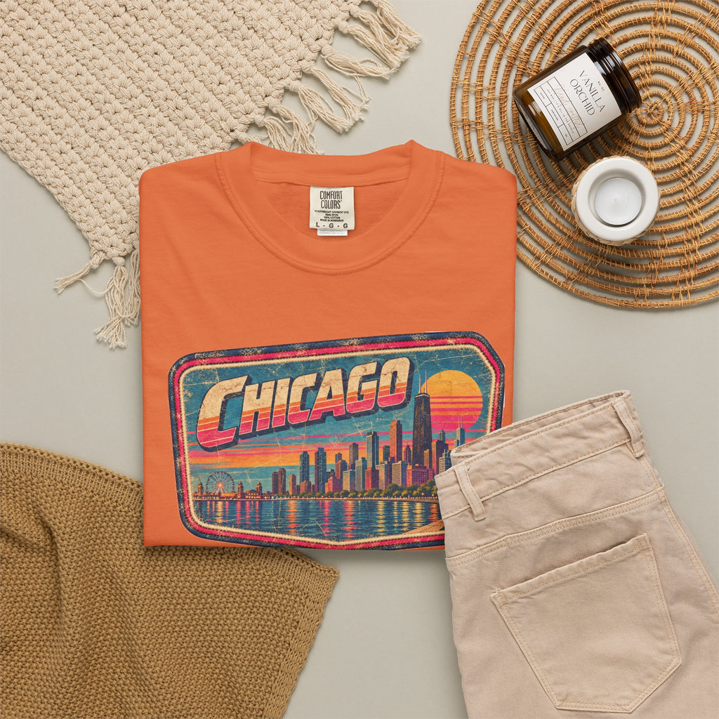 Chicago - Unisex Garment-Dyed T-shirt