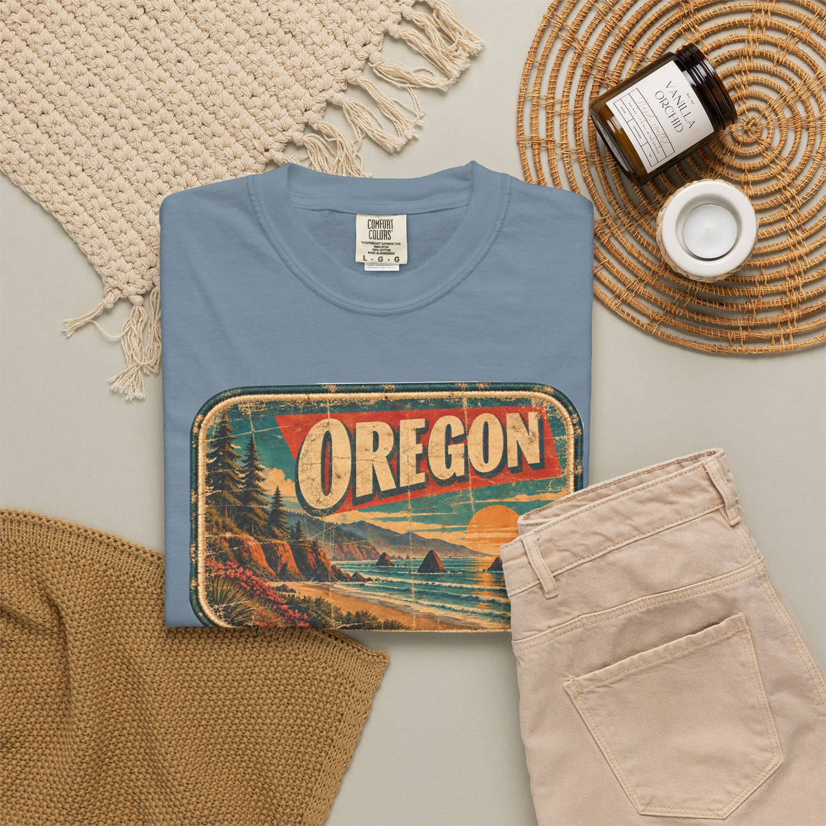Oregon - Unisex Garment-Dyed T-shirt