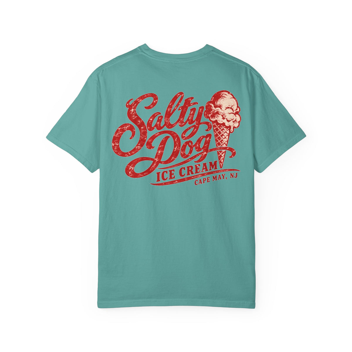 Salty Dog Ice Cream - Unisex Garment-Dyed T-shirt