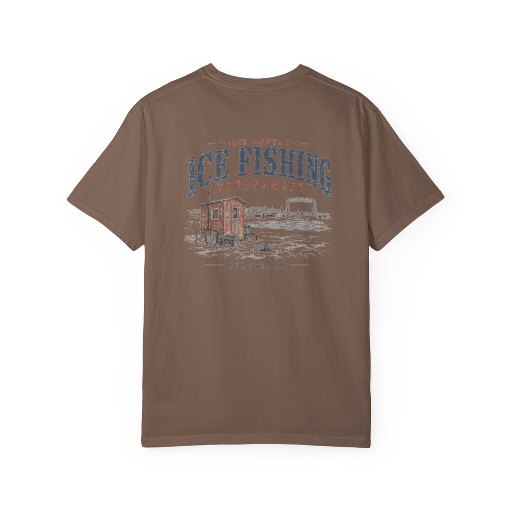 Ice Fishing Tournament - Unisex Garment-Dyed T-shirt