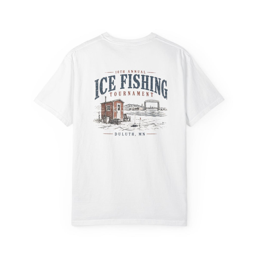 Ice Fishing Tournament - Unisex Garment-Dyed T-shirt
