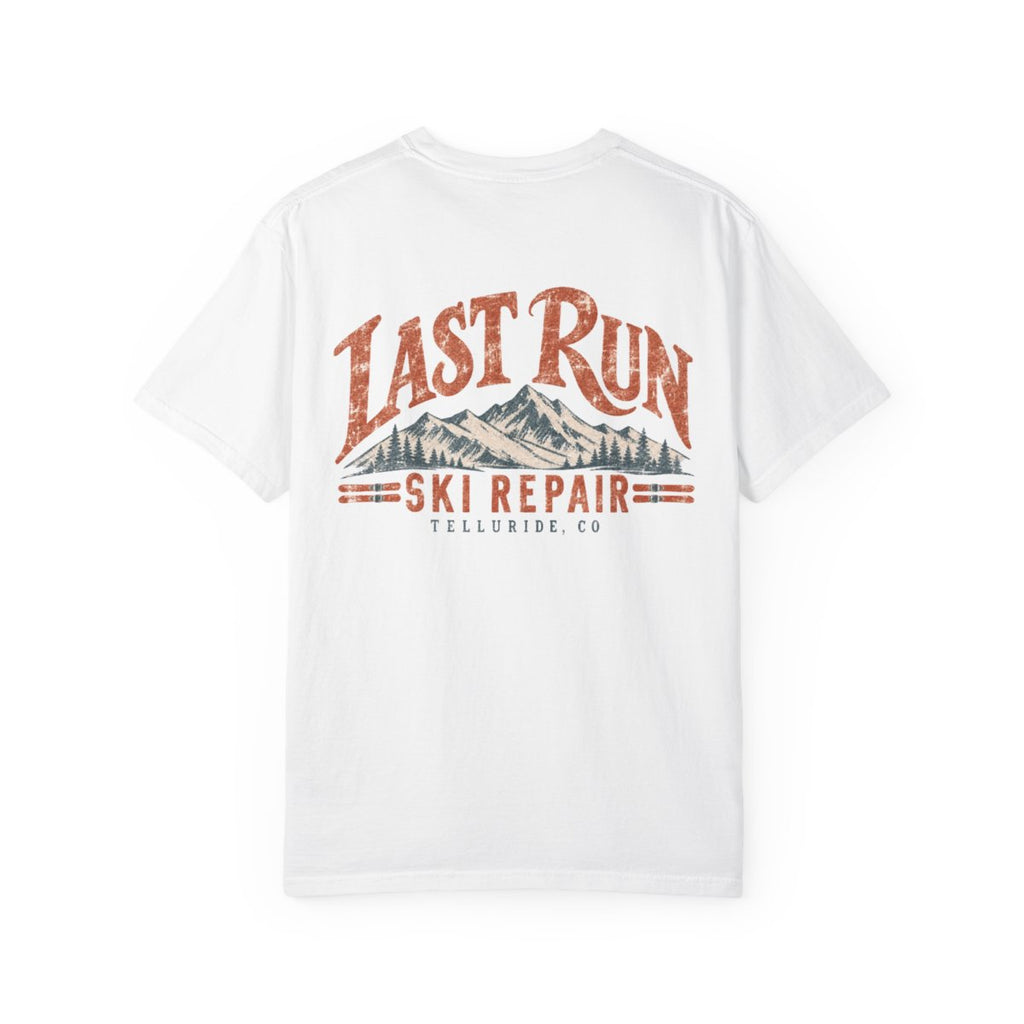 Last Run Ski Repair - Unisex Garment-Dyed T-shirt