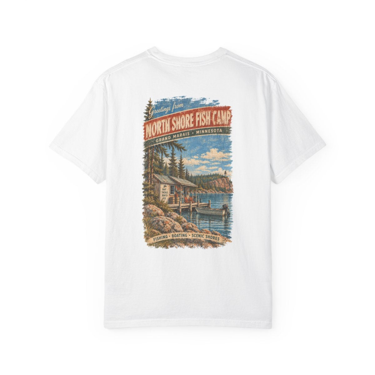 North Shore Fish Camp - Unisex Garment-Dyed T-shirt
